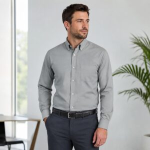 Port & Company® Long Sleeve Value Cotton Denim Shirt